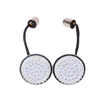 Solidspare Front 2" Led Turn Signal Light 1157 Bulb For Harley Touring Road Glide Limited