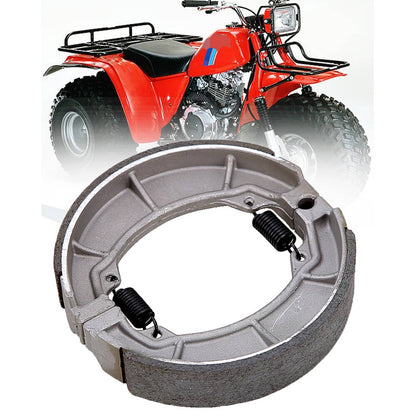 Solidspare 1PCS Rear Brake Shoes for Honda Big Red 200 ATC200E 1982-1983 ATC200ES 1984 ATV