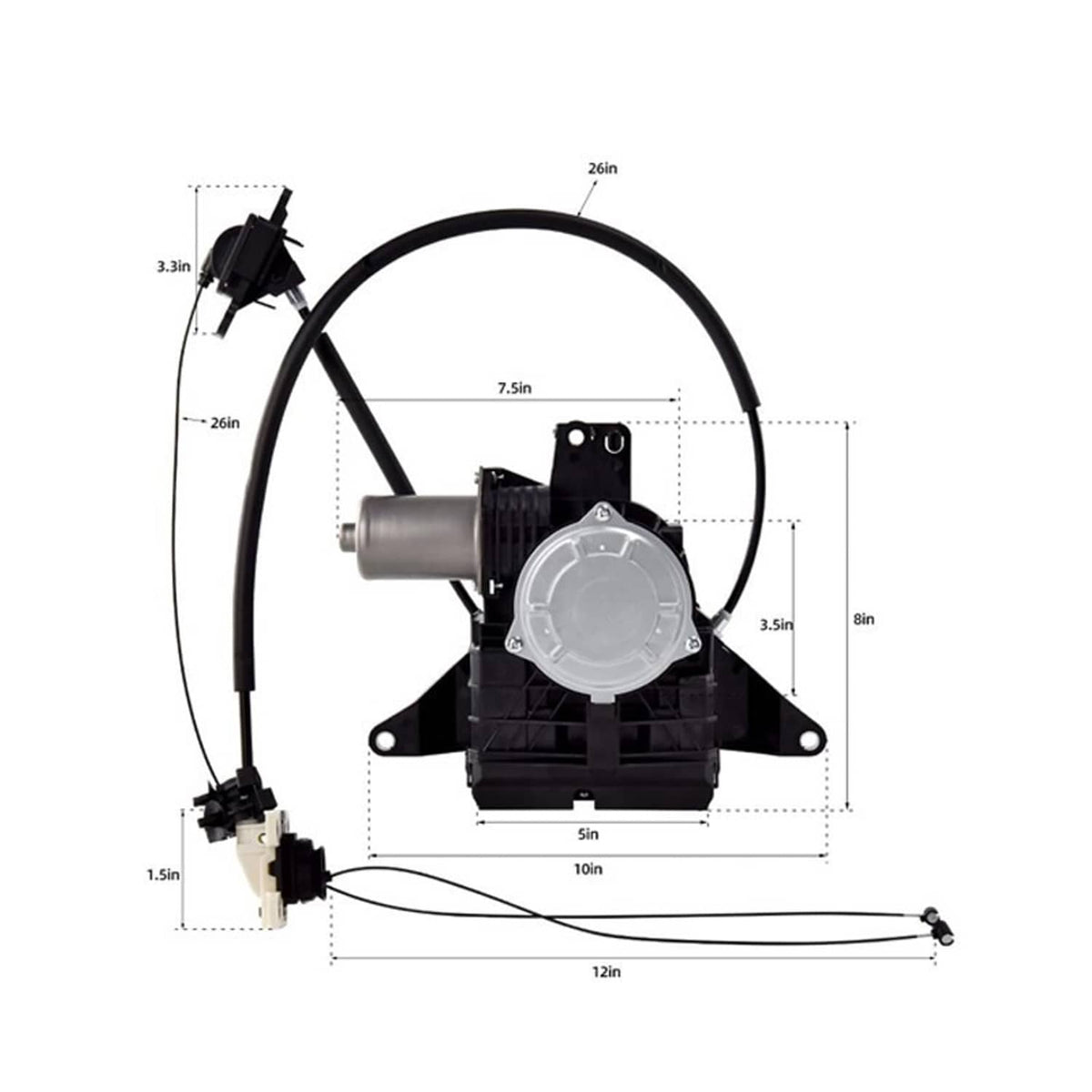 Solidspare Power Sliding Door Motor W/Cables Right Side For 2005-2010 Honda Odyssey
