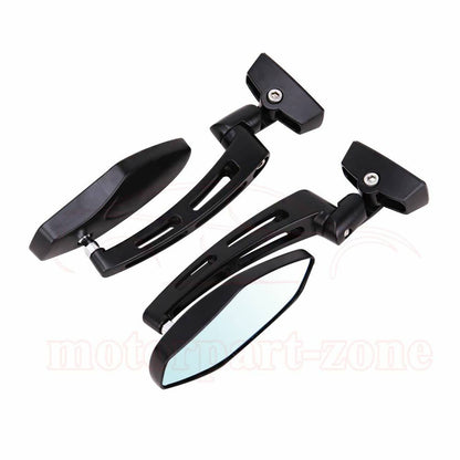 Solidspare Motorcycle Racing Rearview Mirrors For Suzuki Hayabusa Honda CBR Black 6mm Sport