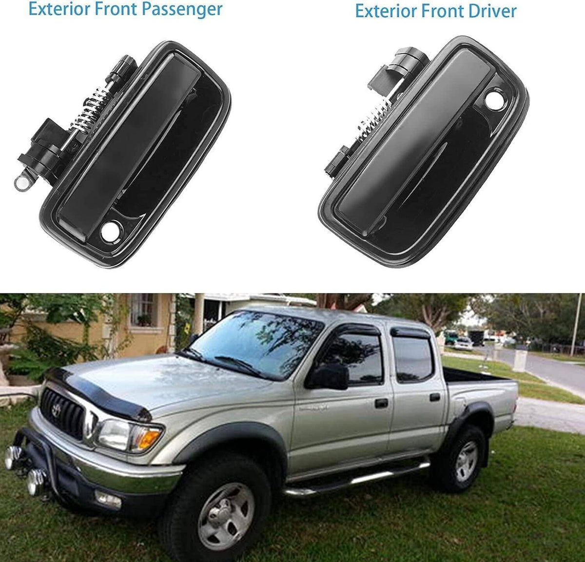 Solidspare 1Set Front Outside Outer Door Handles For 1995-2004 Toyota Tacoma 6921035020