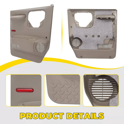 Solid Spare For GMC Topkick/ Chevrolet Kodiak Front Driver Interior Door Trim Panel Neutral