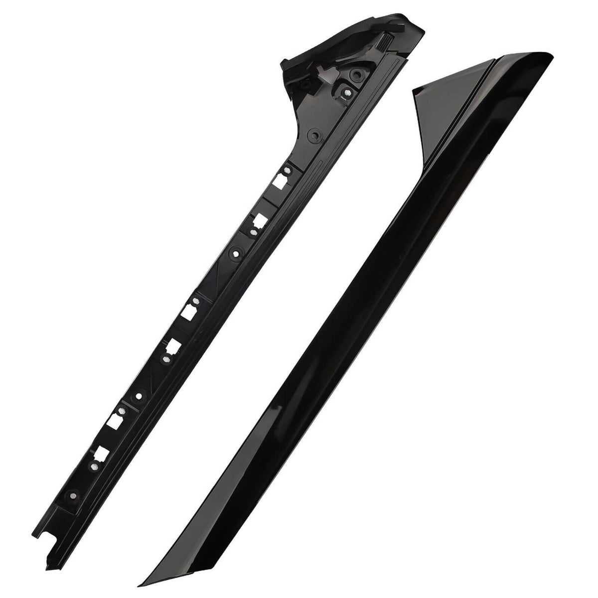 Solidspare 2 Pairs Left Right Side Windshield A-Pillar Molding Trim for 11-19 Ford Explorer