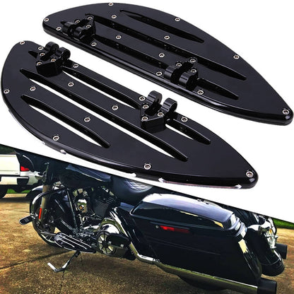 Solidspare Driver Stretched Floorboards Foot Board For Harley Electra Glide FLHTC Heritage