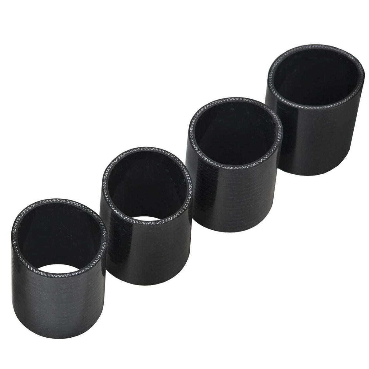 Solidspare 3" Universal Aluminum Turbo Intercooler Elbow Pipe Kit + Silicone Hose + Clamp