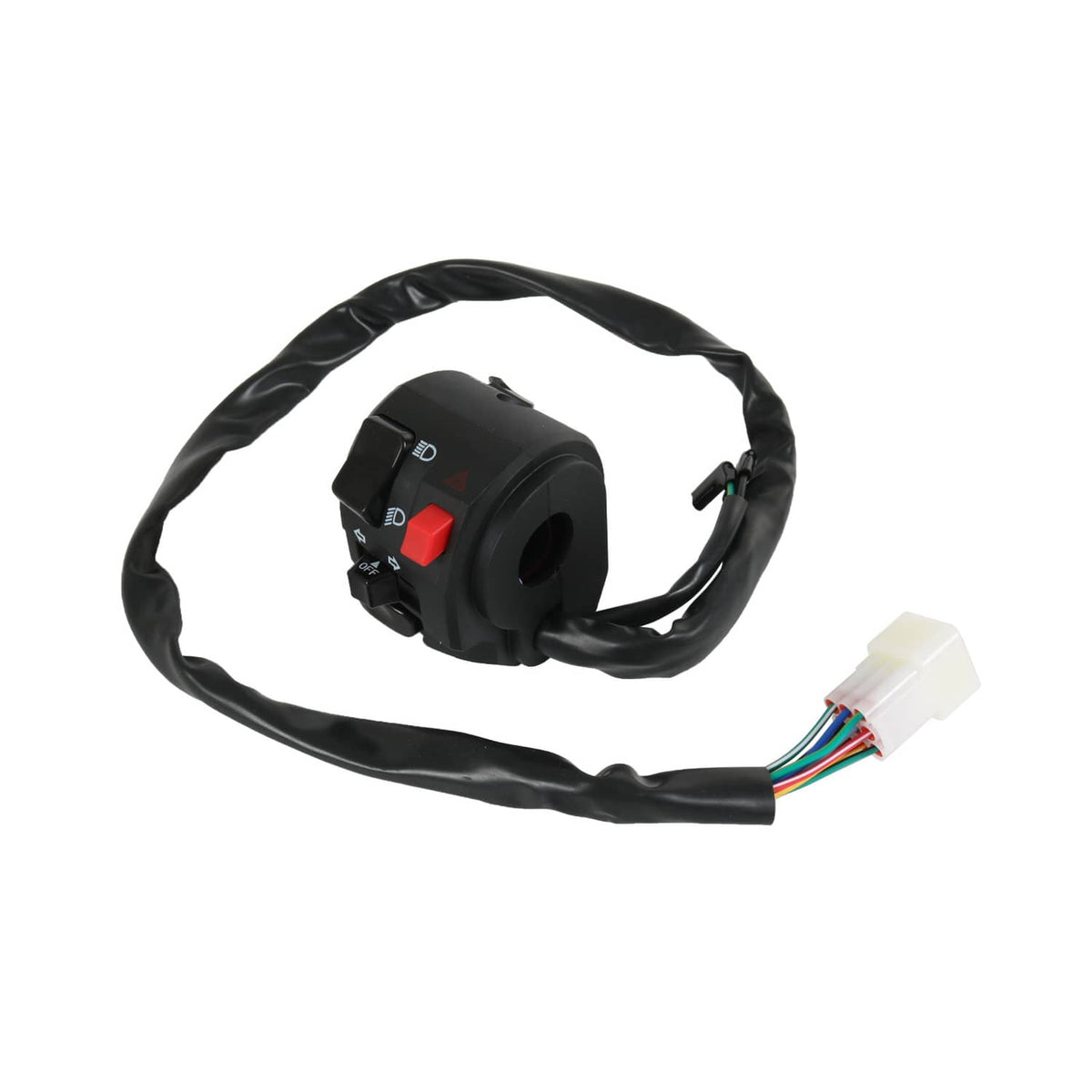 Solidspare 7/8" Motorcycle Handlebar Horn Button Turn Signal Fog Light Controller Switch