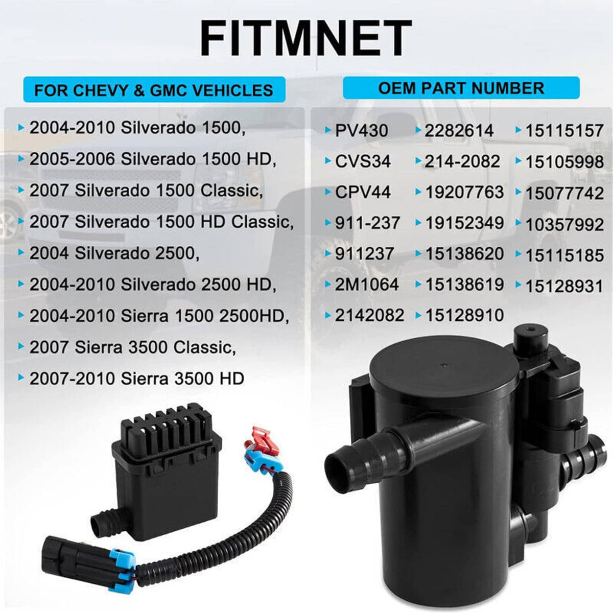 Solidspare Vapor Canister Vent Solenoid Valve For Chevrolet Silverado GMC Sierra 1500 NEW