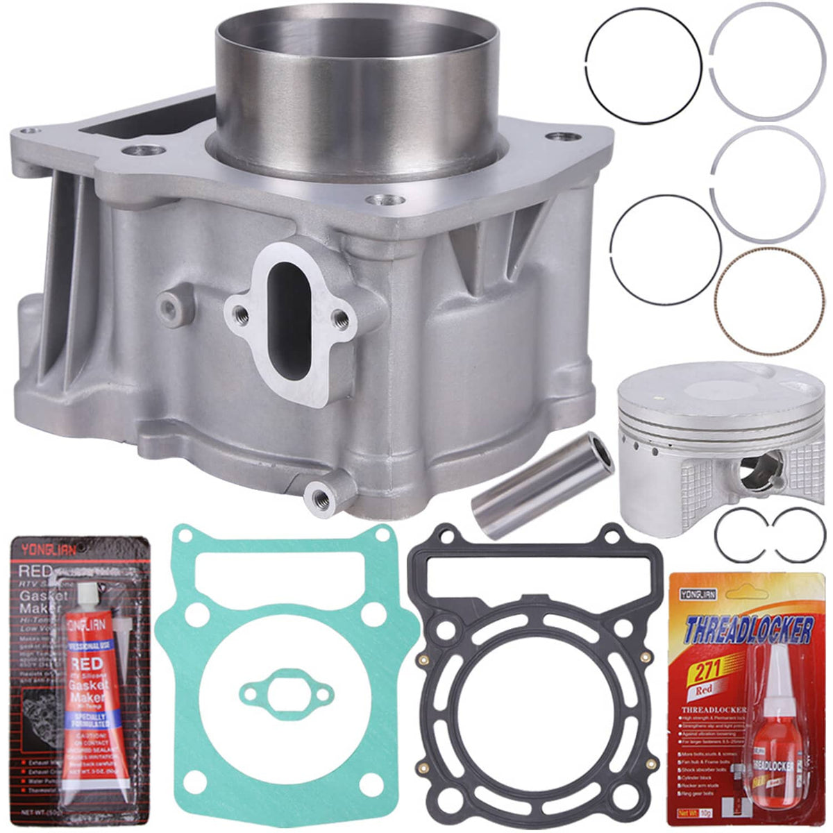 Solidspare HISUN 500 HS YS UTV ATV TOP End Kit Cylinder PISTON Rings GASKETS 13101-004-0000