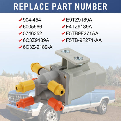 Solidspare 6C3Z9189A Fuel Tank Selector Valve Assembly,6 Ports for Ford Super Duty Diesel