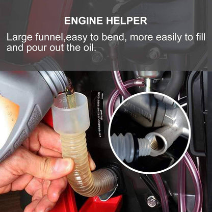 Solid Spare Mess Free Oil Change Funnel Flexible Pipe fits for Honda Generator EU SD EB EG