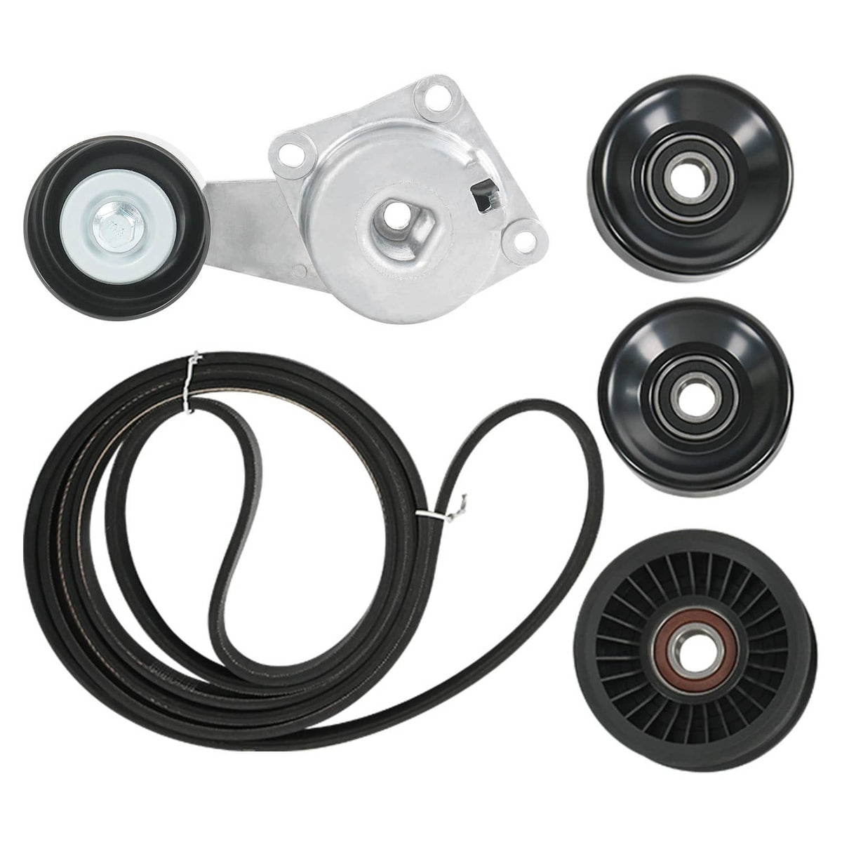 Solidspare Serpentine Belt Drive Component Kit Fit 2005-2014 Ford F-150 Lincoln Mercury V8