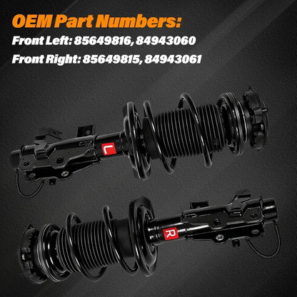 Solidspare Pair Front Struts Assys w/Electronic For 2016-2024 Chevrolet Camaro 85649816
