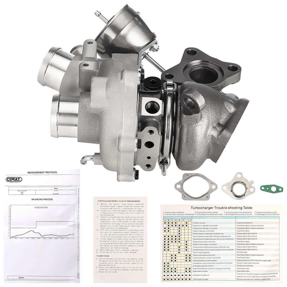 Solidspare Left & Right Turbo Turbocharger Set For 2011-2012 Ford F150 F-150 EcoBoost 3.5L