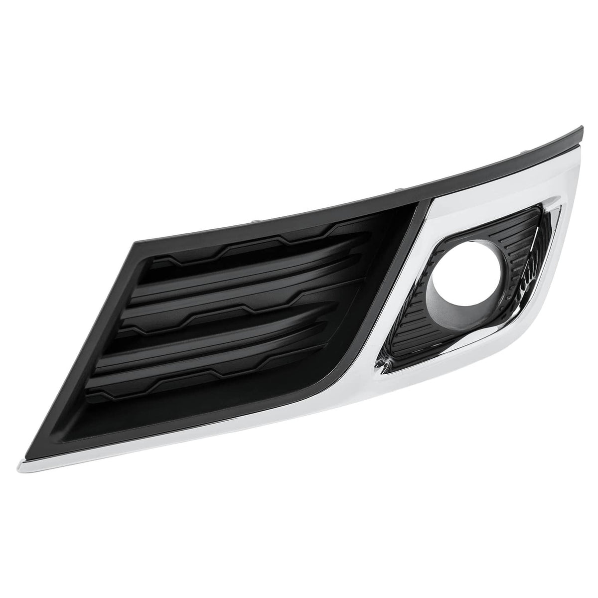 Solid Spare Fog Light Bezel Cover Trim Front Left Black Chrome For Chevy Traverse 2013-2017
