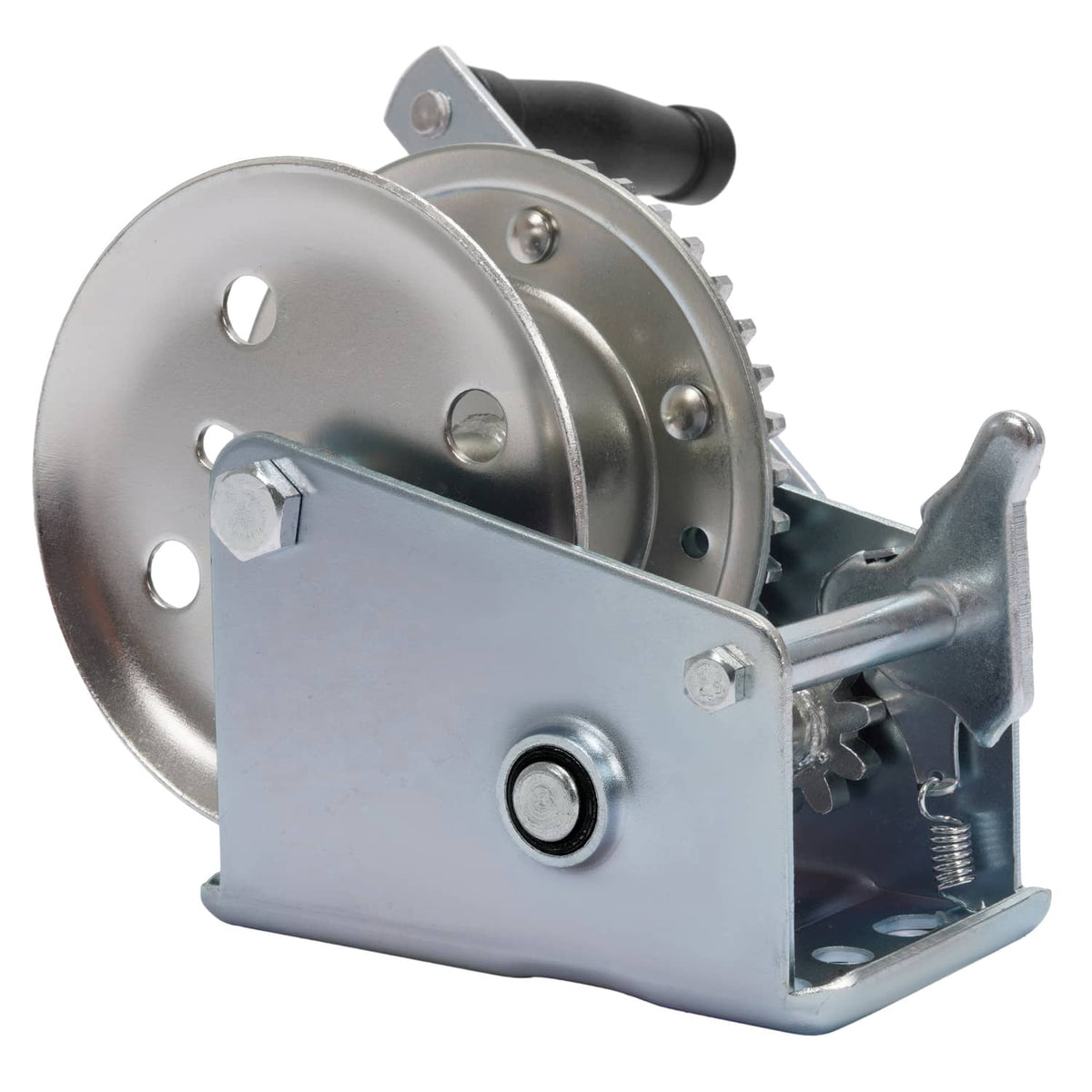 Solidspare 1400LBs Steel Horizontal Hand Pulling Ratchet Winch Galvanized For Boat Trailer