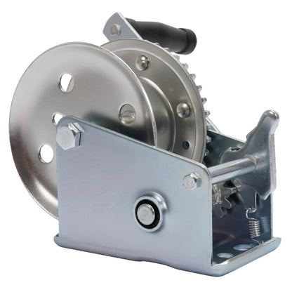 Solidspare 1400LBs Steel Horizontal Hand Pulling Ratchet Winch Galvanized For Boat Trailer