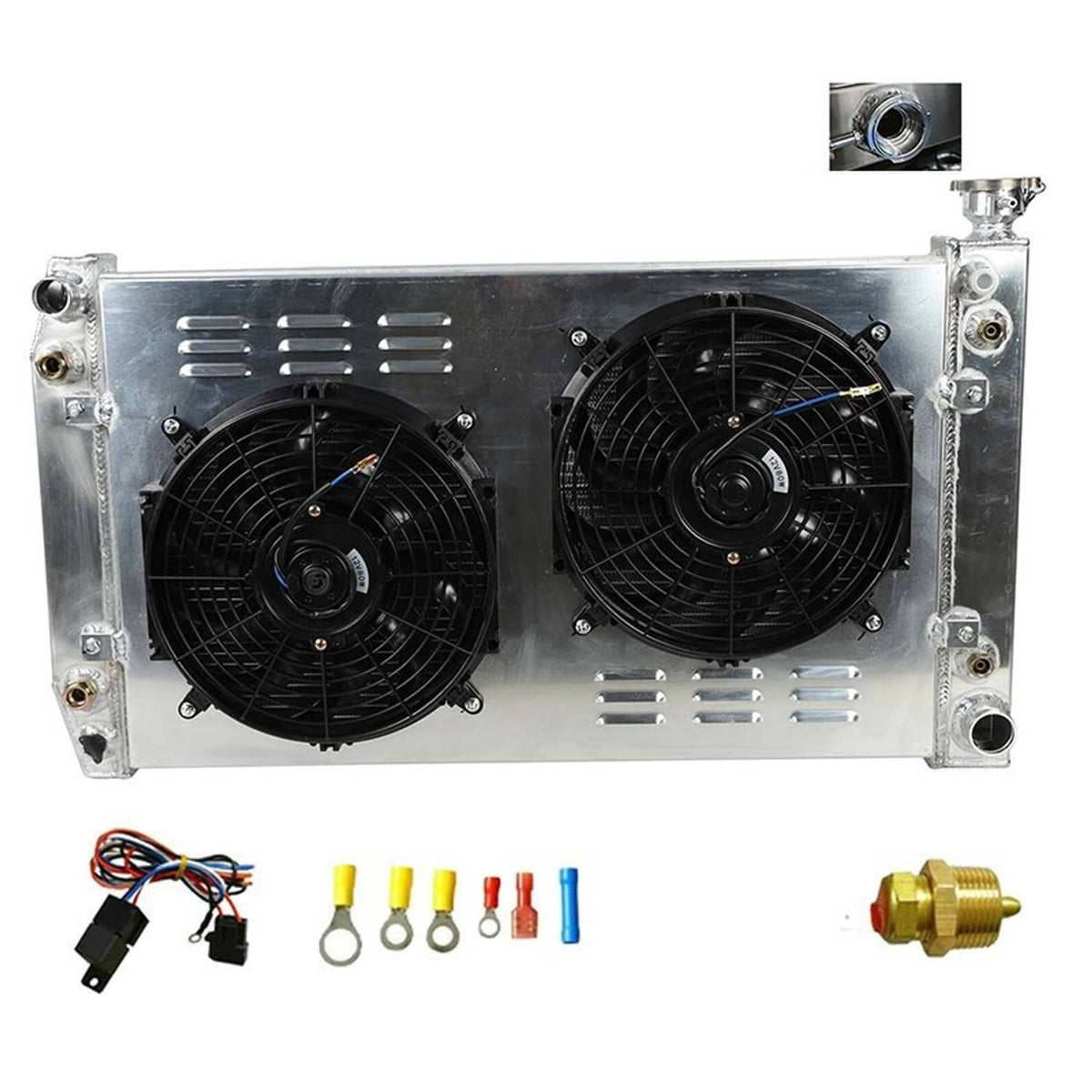 Solidspare 3 Row Radiator Shroud Fan Relay For 1988-1999 Chevy Truck GMC C1500 C2500 C3500