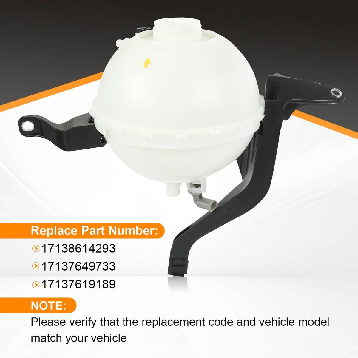 Solidspare Coolant Reservoir Expansion Tank with Sensor For BMW 528i F10 xDrive 2012-2016