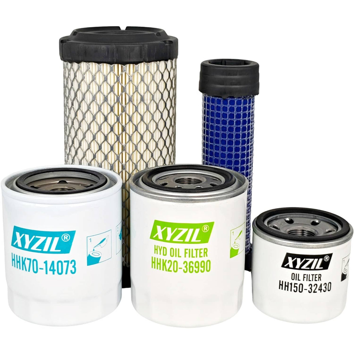 Solid Spare Maintenance Filter Kit 77700-01818 Fit Kubota RTV500 (S/N 19024) Utility Vehicle