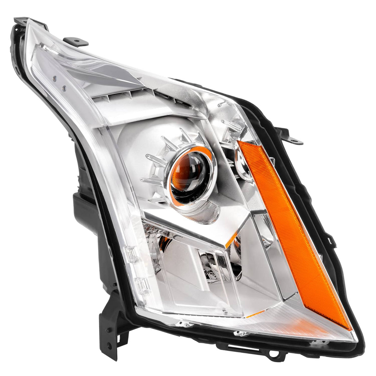 Solid Spare Clear Projector Headlight For Cadillac SRX 2010-2016 Passenger Side Replacement