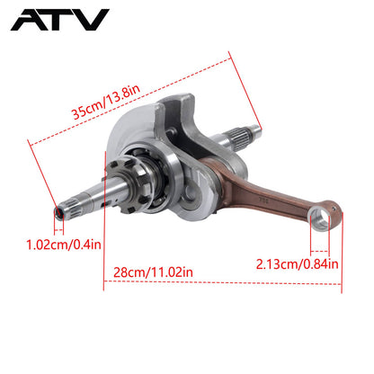 Solidspare US NEW Crankshaft Assy Crank Shaft 1:7 For HiSun 750 For HS HiSun 750 Cub Cadet