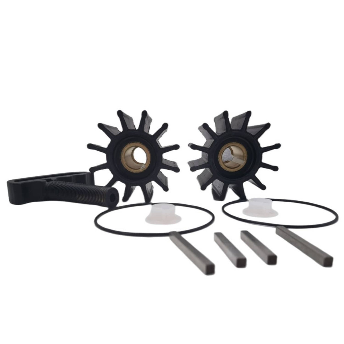Solid Spare 2Sets Impeller Kits Replaces Sherwood 17000K Cummins Caterpillar With Puller