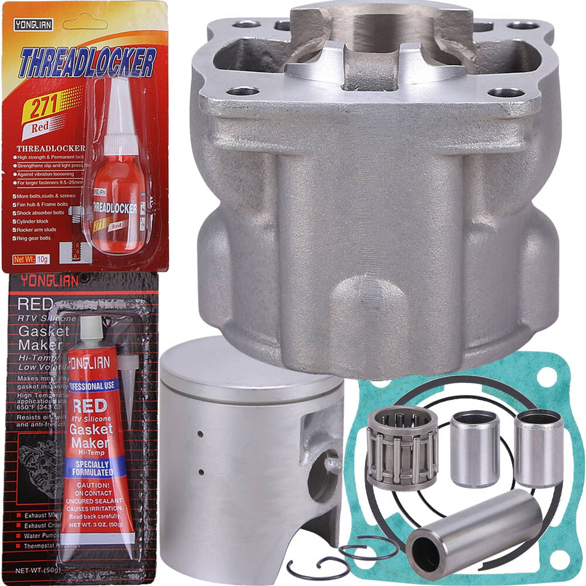 Solidspare 85cc Cylinder Piston Gasket Top End Kit for 2002-2020 Yamaha YZ85 4ES-11311-30