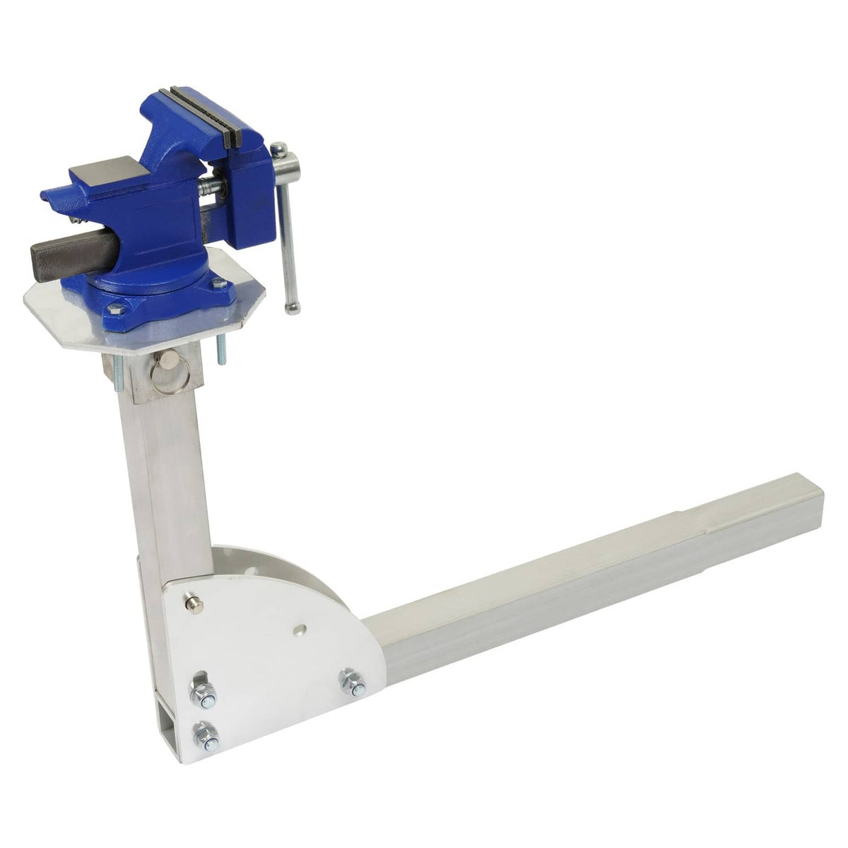 Solid Spare Hitch Mount Workstation Portable Vise 4.5 inch For Trailer Receiver Hitch