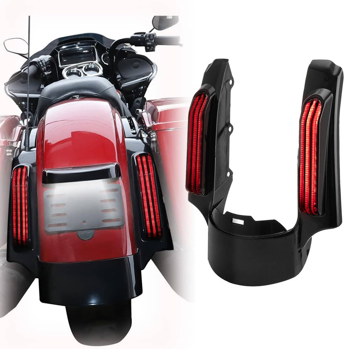 Solidspare Rear Fender Fascia Light Kit with Turn Signal For Harley Street Glide FLHX 2014+
