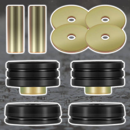 Solidspare 9.4102G Universal Polyurethane Body Mounts Bushings Isolators (Black) 10-PACKS