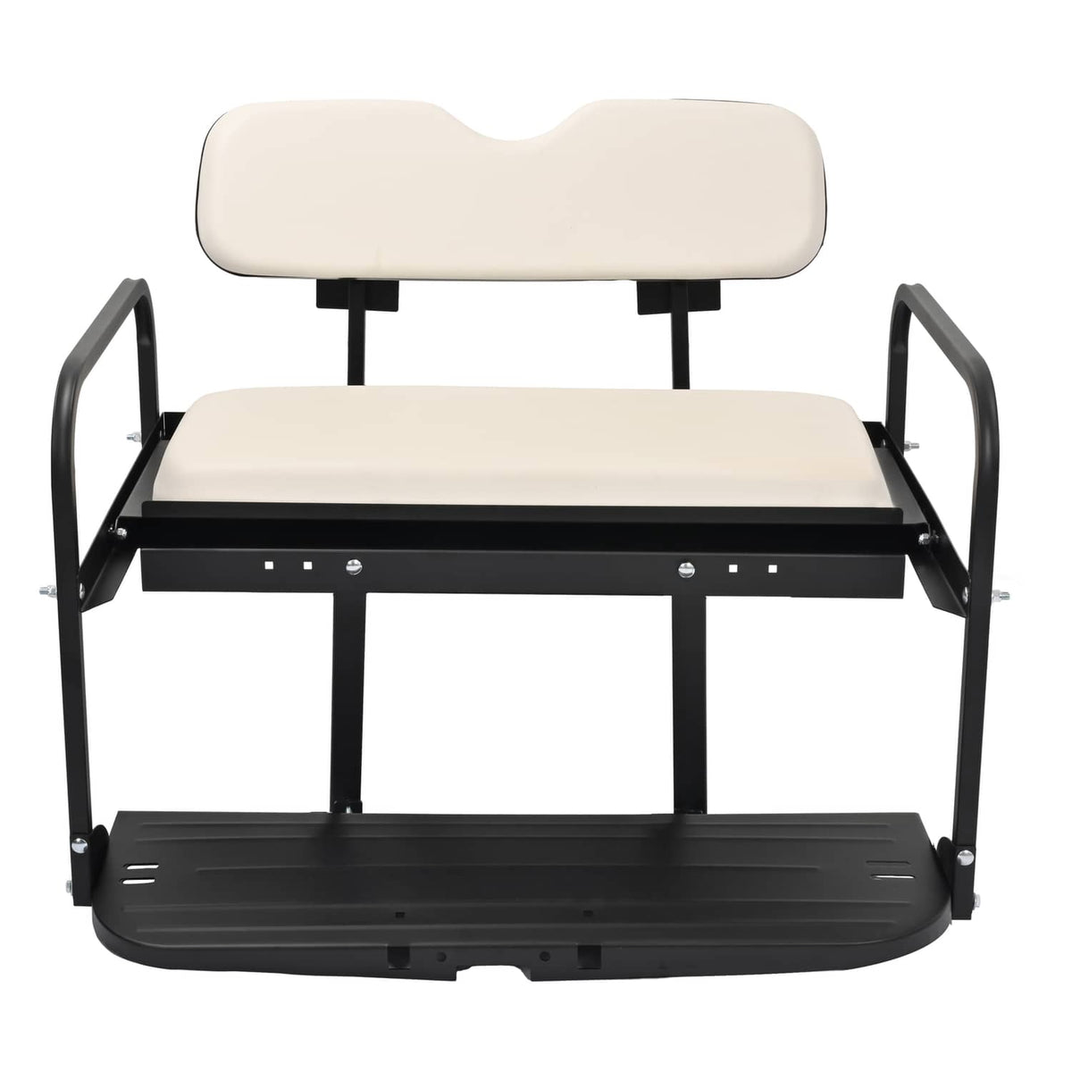 Solidspare Rear Flip Back Seat For EZGO Marathon Pre-1994 Off-White Golf Cart Folding