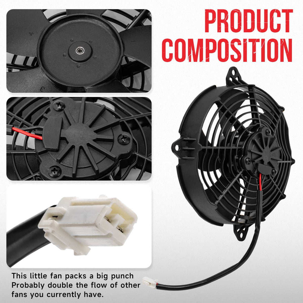 Solidspare Radiator Cooling Fan For Harley Street XG500 XG750 2015 2016 2017 2018 2019 2020