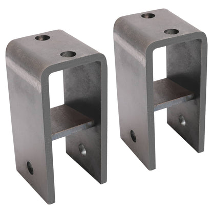Solidspare 2" Slipper Spring Tandem Axle Hanger Kit w/ 2 Equalizer Bolts For Trailer