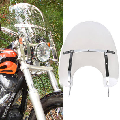 Solidspare Motorcycle Detachable Windshield For Harley Touring Road King CVO FLHR 1994-2024