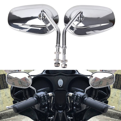 Solidspare Chrome Rear View Mirrors Fit For Harley XL1200L XL883 XL Sportster Left & Right