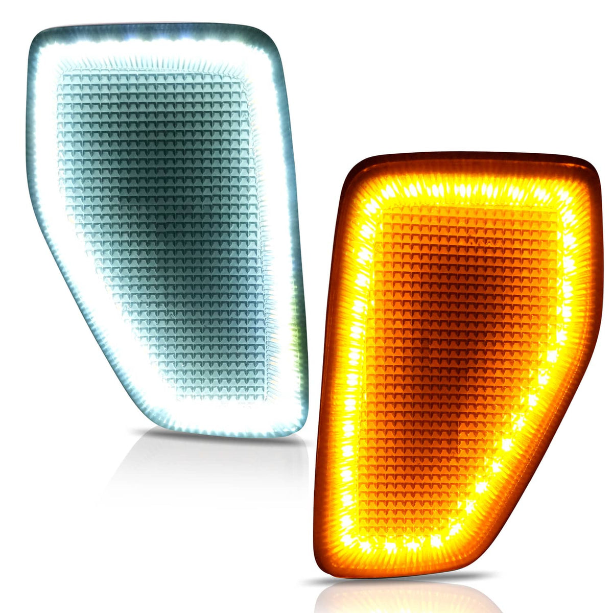 Solid Spare For Hummer H3 05/06-10&H3T 09-10 Smoked Full LED Front Fender Side Marker Lights