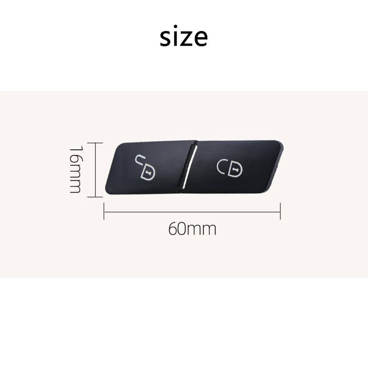 Solidspare Door Lock Switch Button Driver Side For Mercedes-Benz C-Class W204 Sedan 07-14