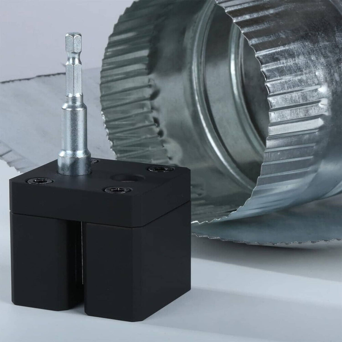 Solidspare Black Impact Driver and Power-Assisted Sheet Metal Crimper For Malco C5A2
