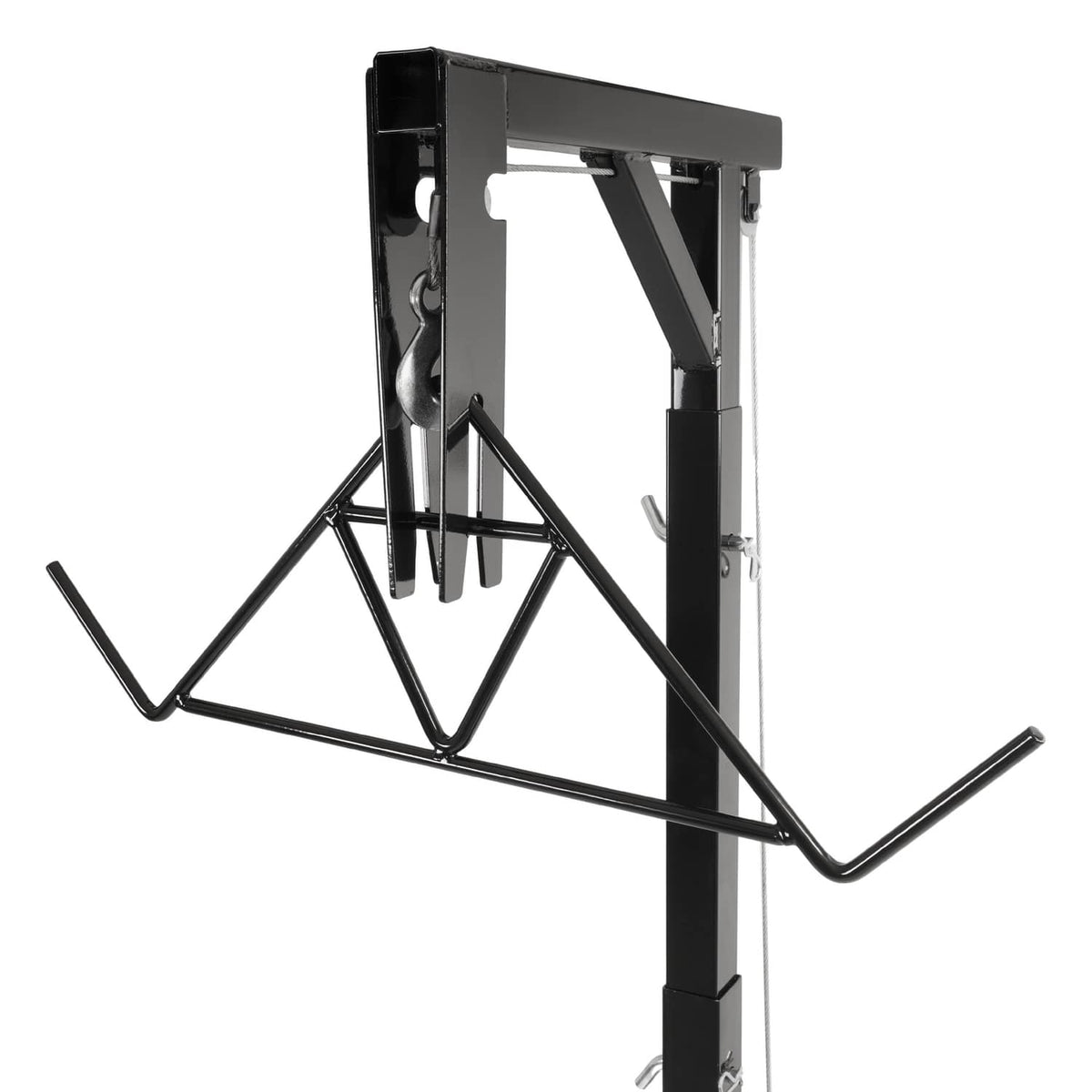 Solid Spare 600lb Truck Hitch Game Hunting Deer Hoist w/ Winch-360 Swivel 2" Hitch Receiver