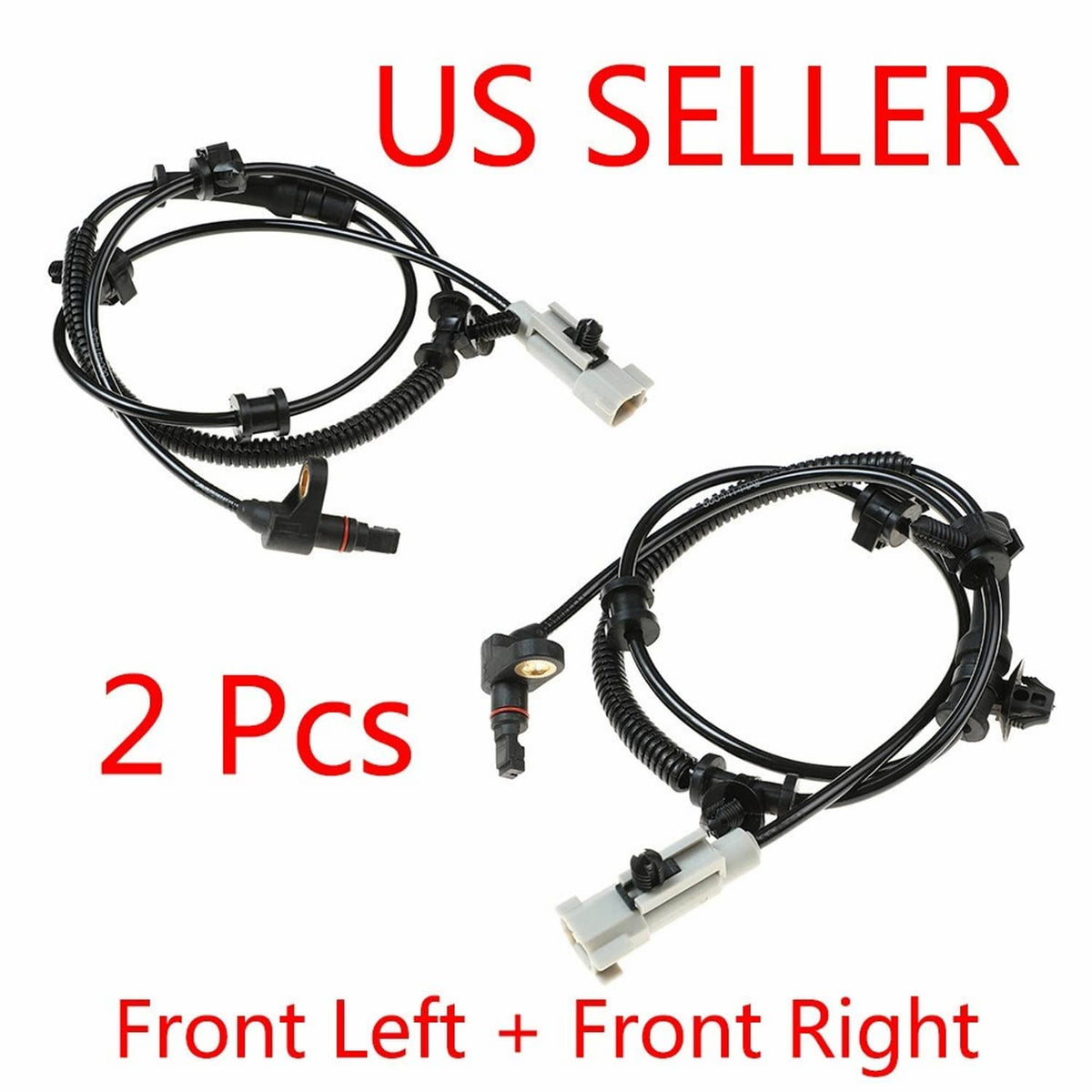 Solid Spare 2 Kits ABS Wheel Speed Sensor Front Left/Right Fits:Jeep Commader Grand Cherokee