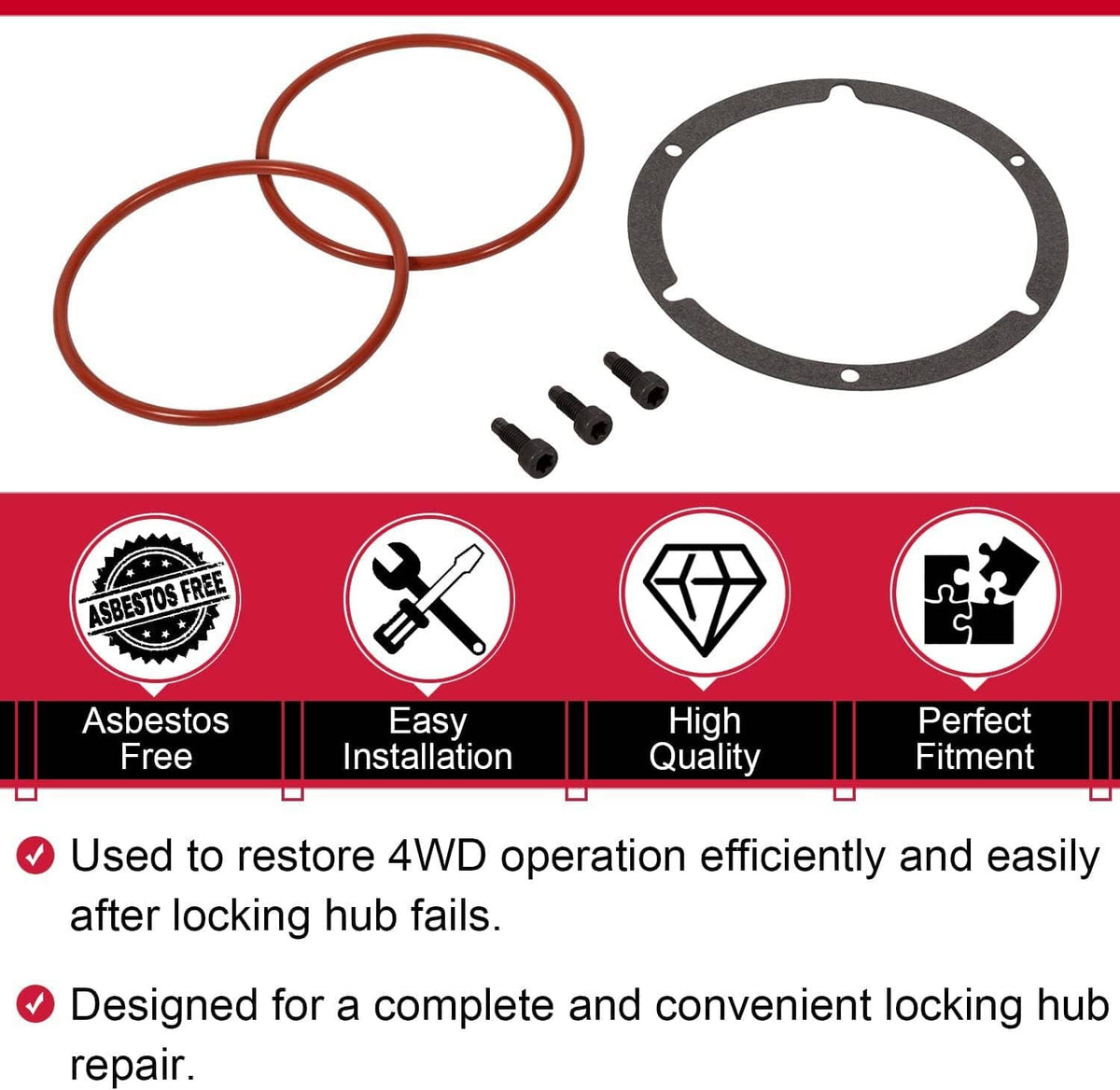 Solid Spare 600-249 Locking Hub Service Kit for 2005-2018 Ford F250 F350 F450 F550