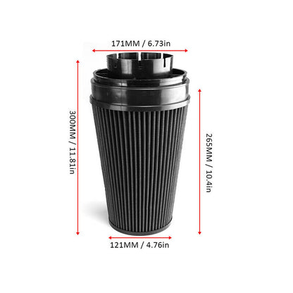 Solidspare Fit For 99-06 Chevy GMC V8 4.8L/5.3L/6.0L 4" Cold Air Intake Kit+Heat Shield Bla