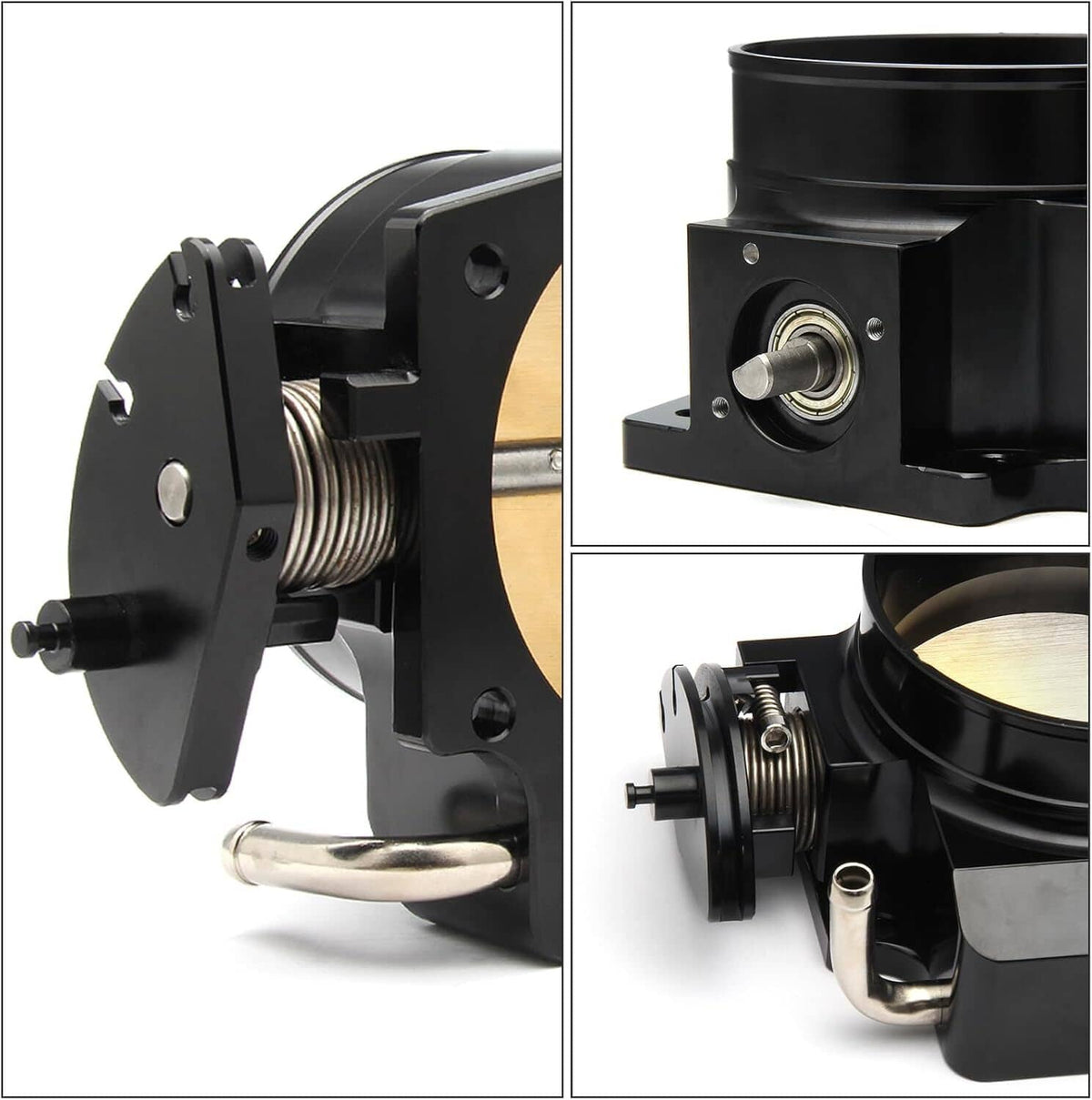 Solidspare 102mm 4 Bolt Throttle Body w/Throttle Cable & TPS IAC For GM Gen III LS1 LS2 LS6