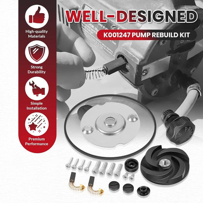 Solidspare K001247 Transfer Pump Rebuild Kit for Liberty 331 Series 331-B10, 331-B18