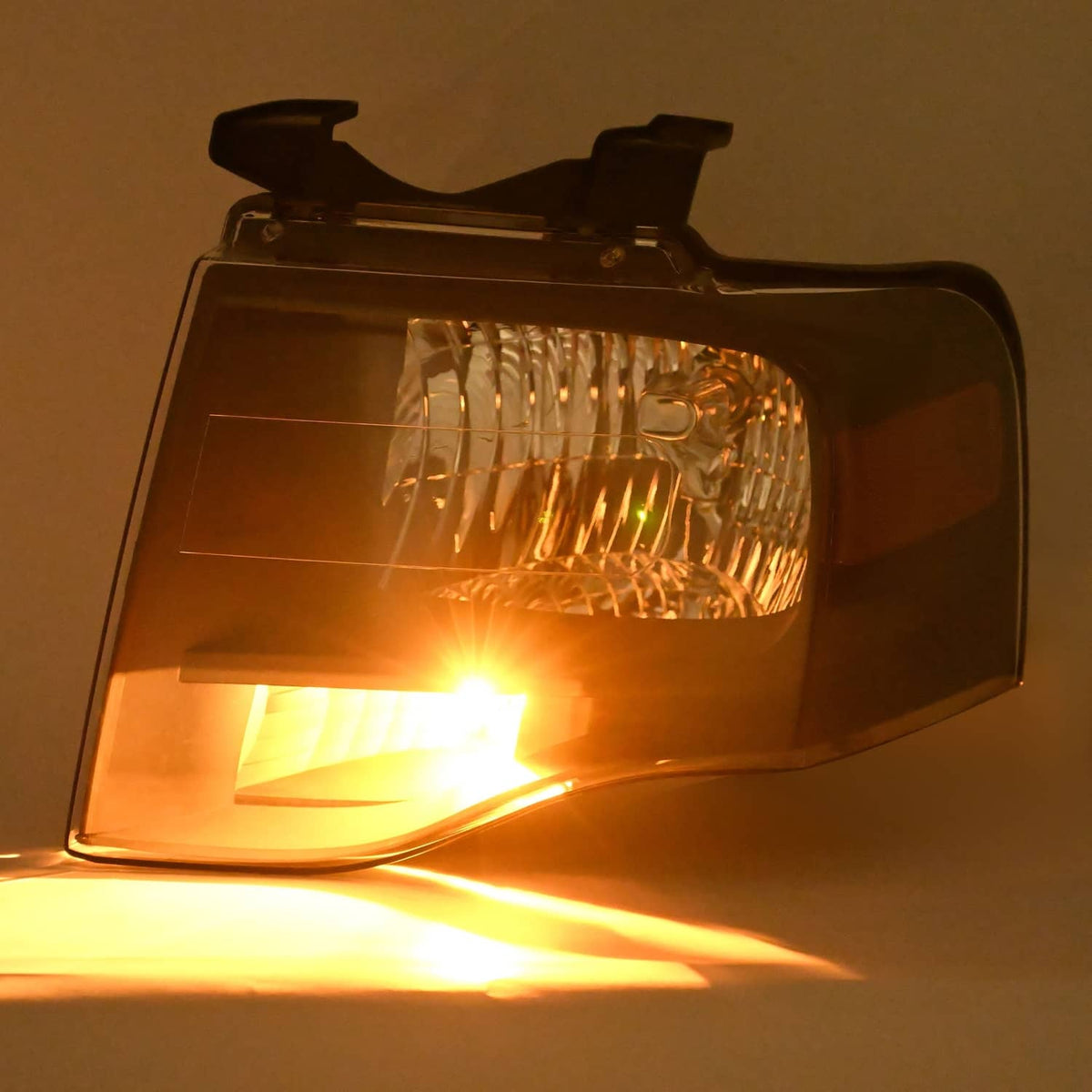Solid Spare Left For Ford Expedition 2007-2014 Headlight W/bulbs Amber Reflector 7L1Z13008DB
