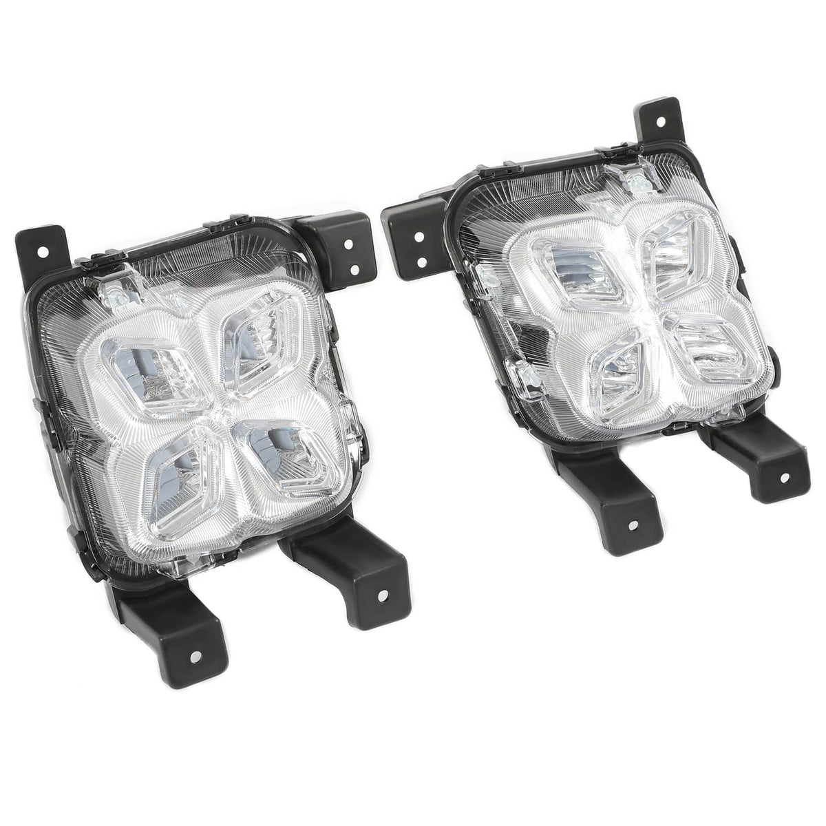 Solid Spare LED Fog Lights DRL Daytime Running Driving Lamps For Kia Sorento 2019-2020 LH+RH