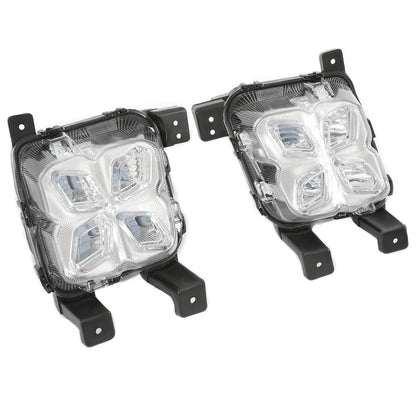 Solid Spare LED Fog Lights DRL Daytime Running Driving Lamps For Kia Sorento 2019-2020 LH+RH