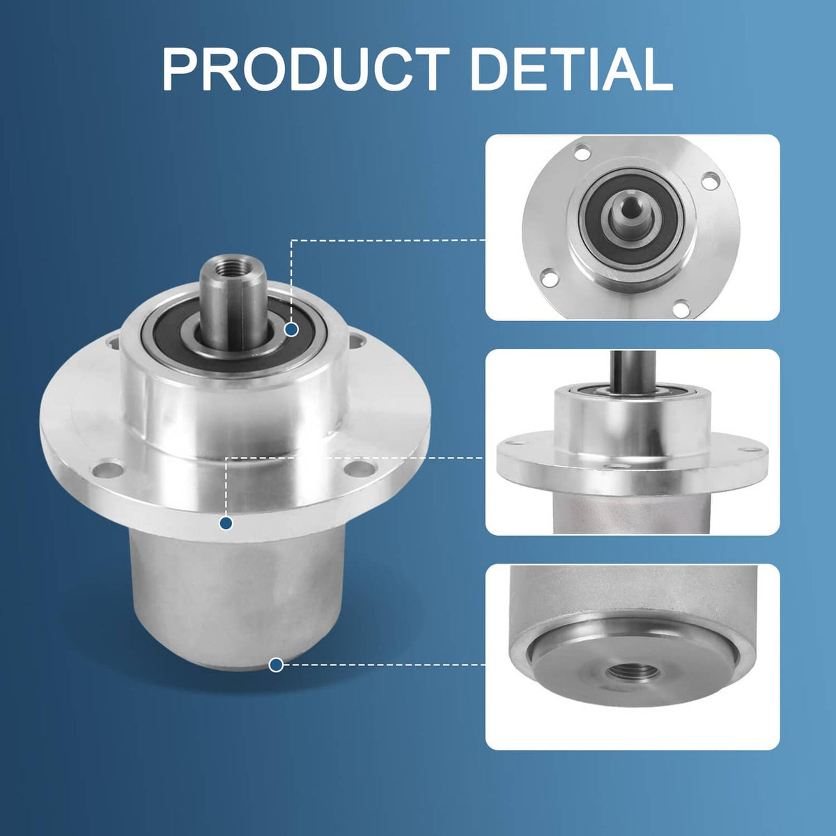 Solidspare 3 PCS Spindle 037-2000-00 037-2050-00 For Bad Boy 42 48 54 Deck Magnum Zero Turn