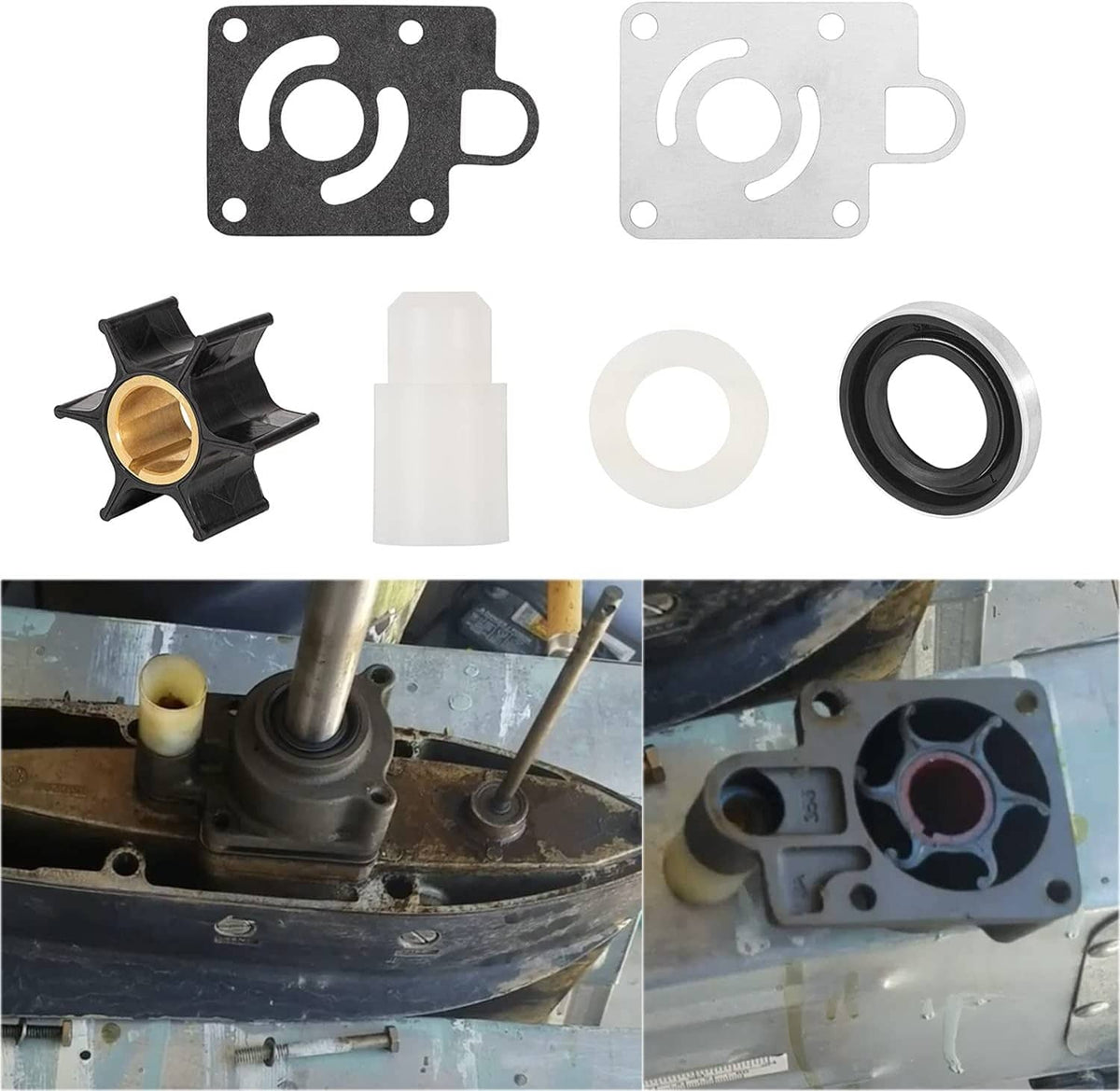 Solidspare Water Pump Impeller Kit for Chrysler Force 75 85 90 100 105 115 125 140 HP