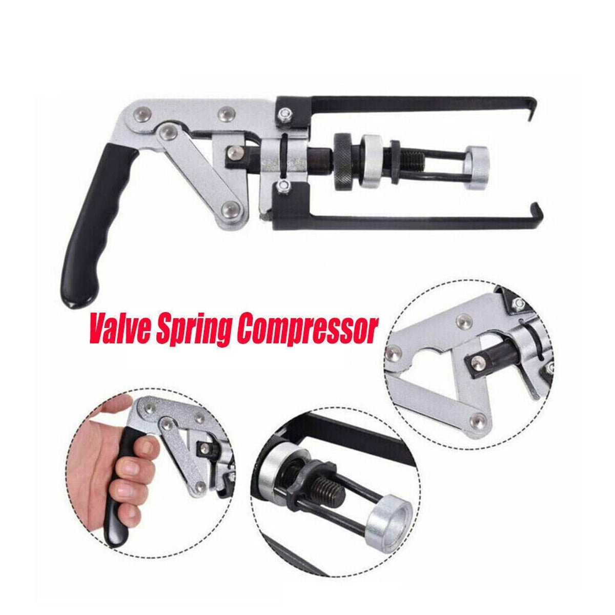 Solidspare Car X-Long Overhead Valve Spring Remover Compressor Stem Engine Seal Keeper Tool